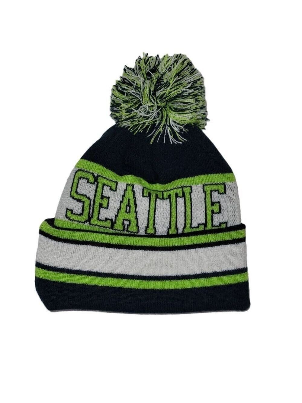 Seattle Seahawk Knit Hat One Size